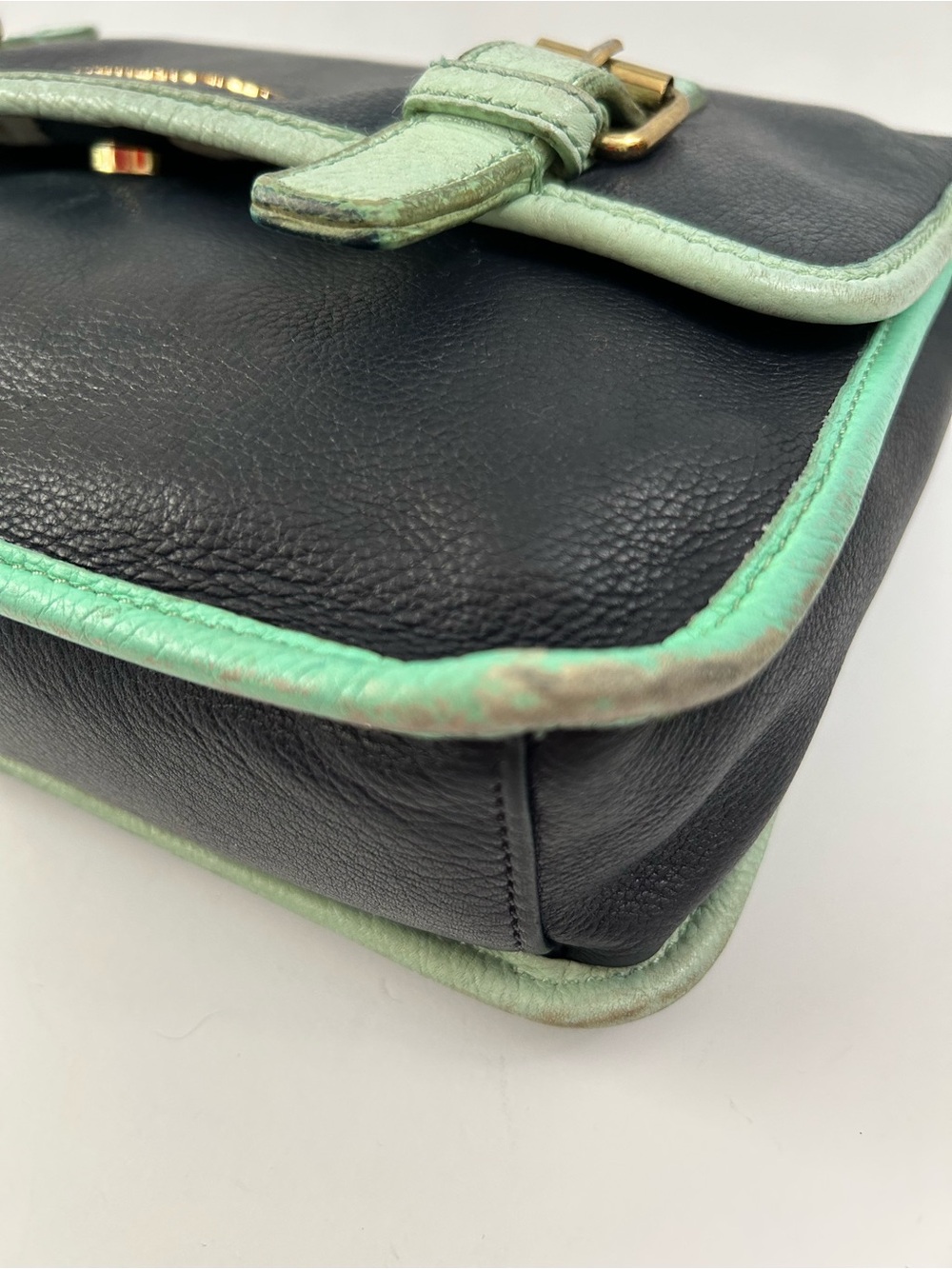 Cynthia Rowley - Leather Messenger Bag. Project Bag! - Picture 14 of 16